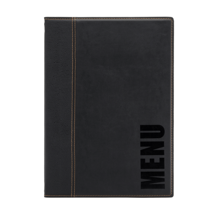 Contemporary Faux Leather Menu Covers