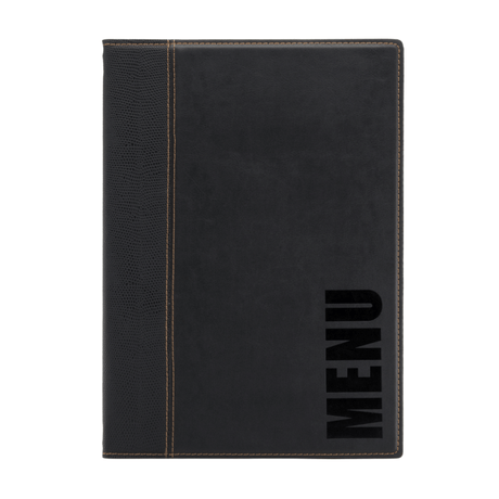Contemporary Faux Leather Menu Covers