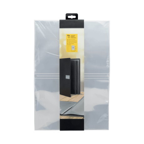 Clear Plastic Menu Holder Sleeves x 10