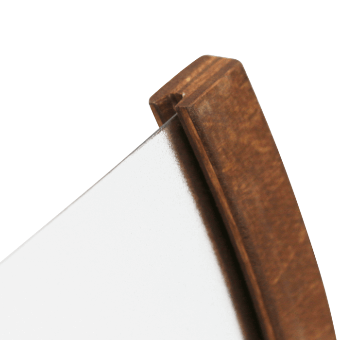 Curved Wooden Menu Sign Holder