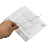 Curved Wooden Menu Sign Holder