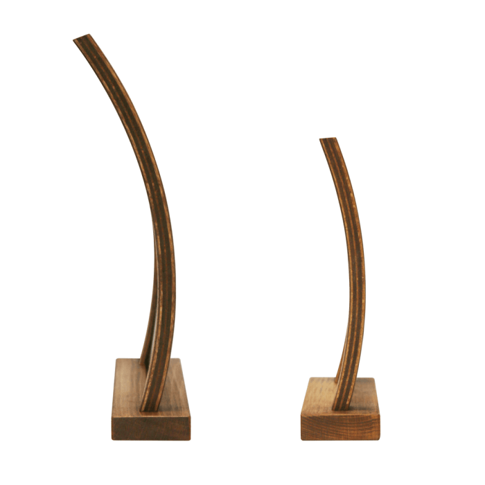 Curved Wooden Menu Sign Holder