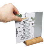 Cork Base Sign Holder