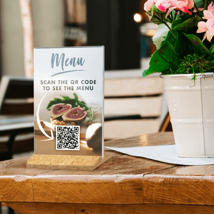 Cork Base Sign Holder