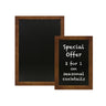 Chalkboard with Dark Wood Frame