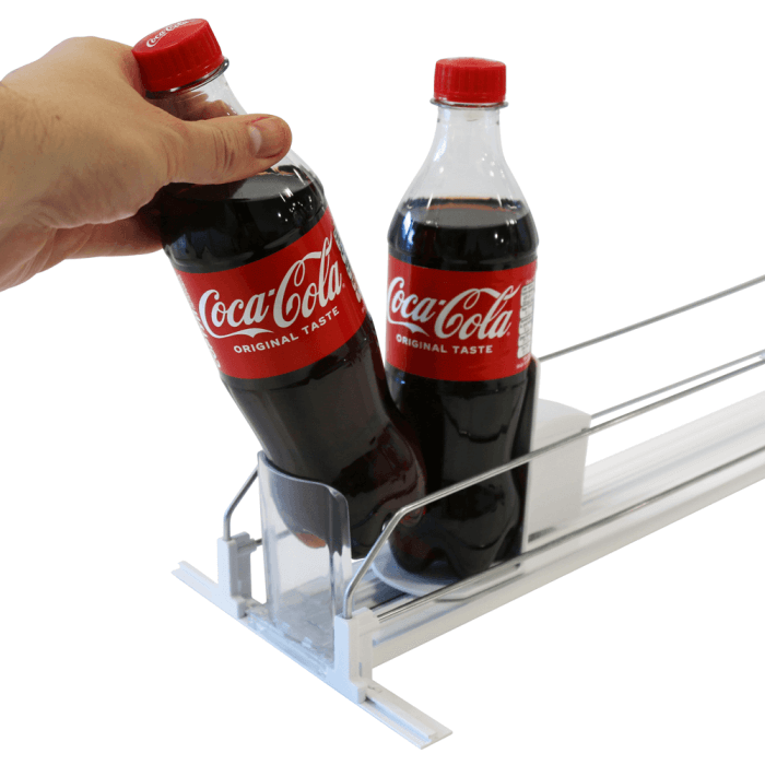 Spring Loaded Slow Feed Shelf Pusher System