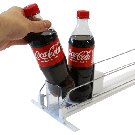 Spring Loaded Slow Feed Shelf Pusher System