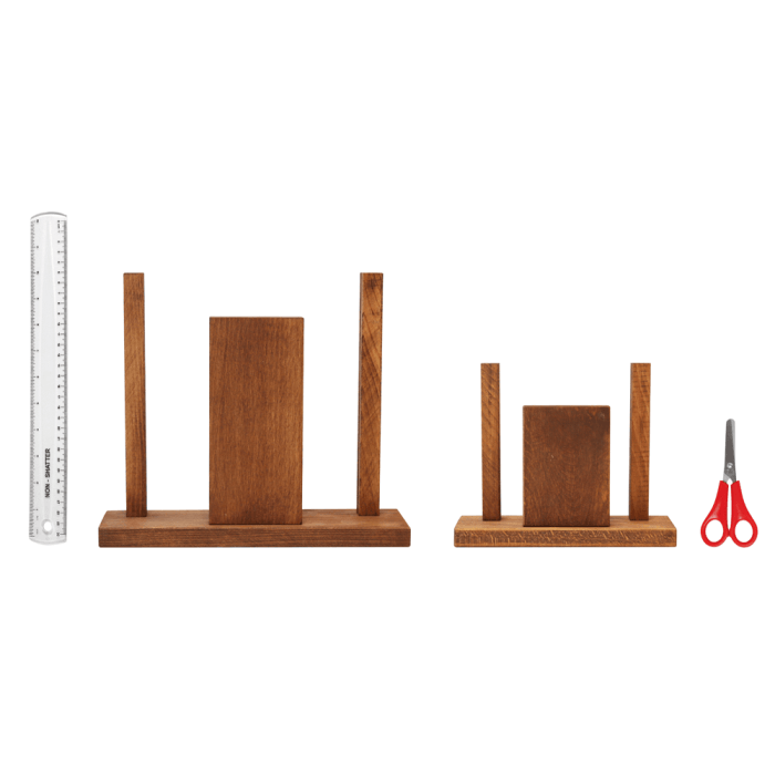 Duo Wooden Table Menu Holder