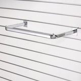 D Rail for Slatwall with Notched Corners