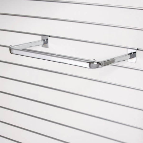 D Rail for Slatwall with Notched Corners