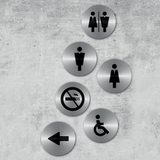 Stainless Steel Door Sign Multipack