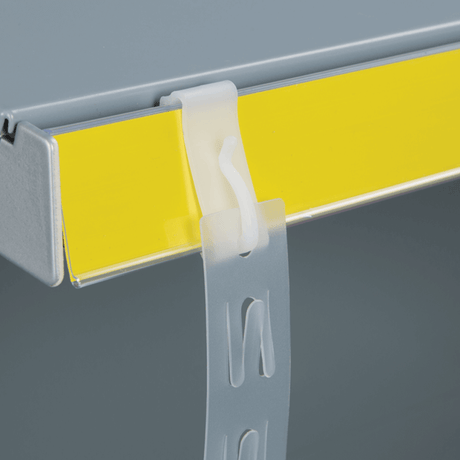 Shelf Edge Clips for Merchandising Strips x 100