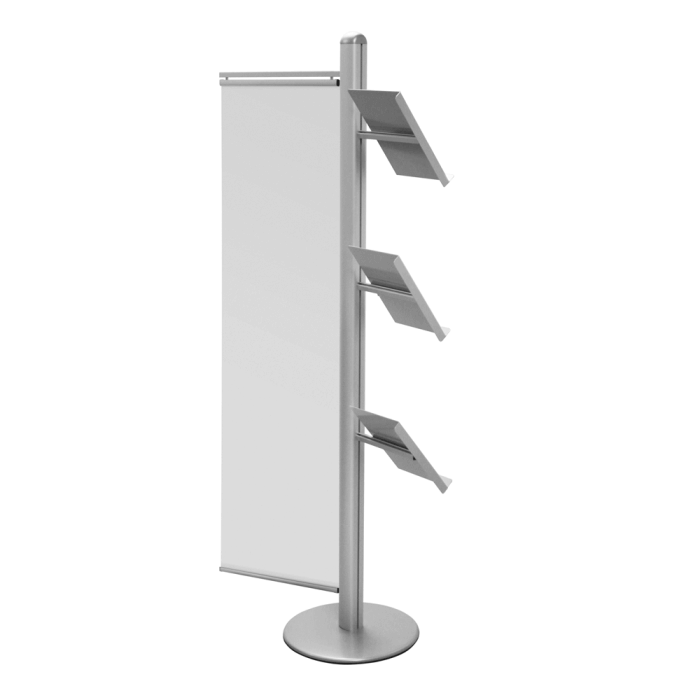 Brochure and Banner Display Stand