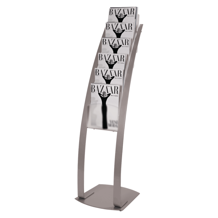 Freestanding A4 Magazine Stand