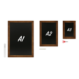Chalkboard with Dark Wood Frame