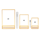 Gold Acrylic Sign Holder