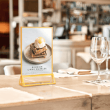 Gold Acrylic Sign Holder