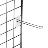 Black Double Prong Grid Mesh Hook