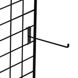 Black Single Prong Grid Mesh Hook