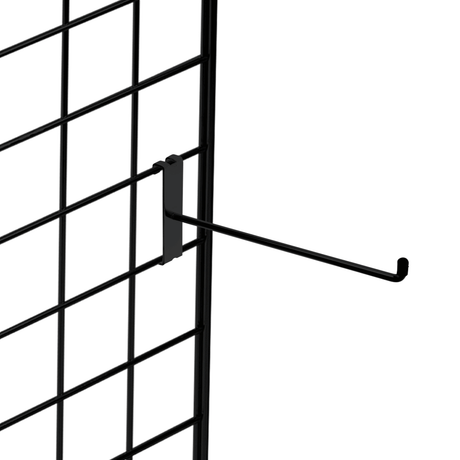 Black Single Prong Grid Mesh Hook