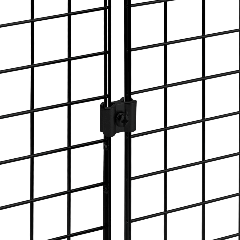 Black Grid Mesh Panel Joining Clip