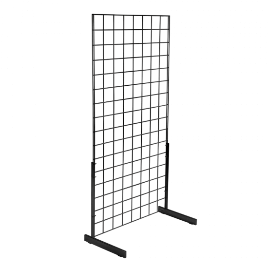 Black Grid Mesh Panels