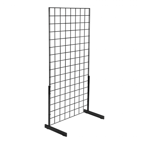 Black Grid Mesh Panels