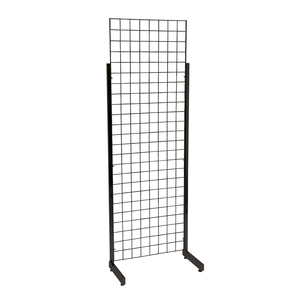 Black Grid Mesh Panels