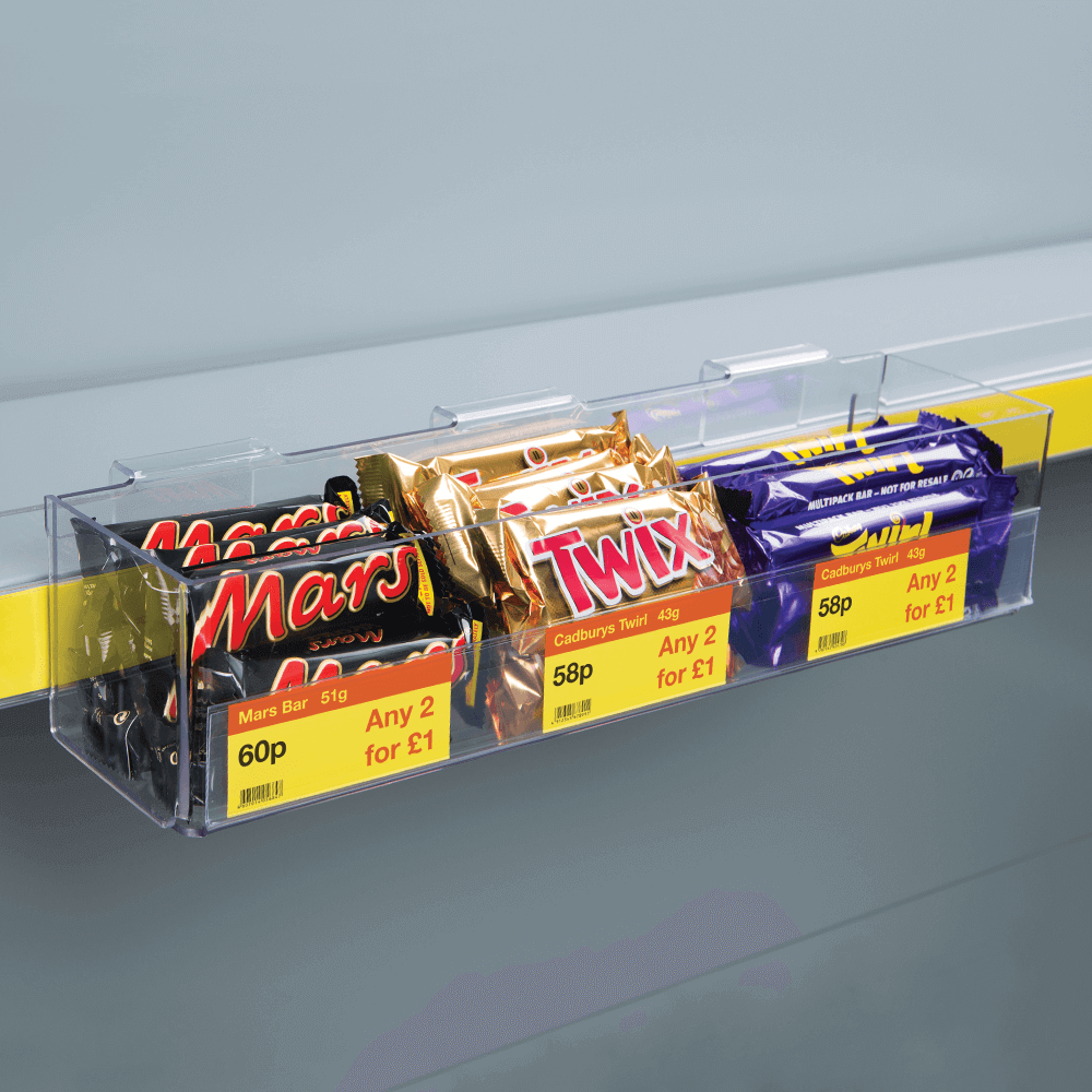 Clear Merchandising Tray