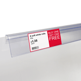 Data Strip for Glass and Wire Shelves