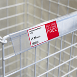Data Strip for Glass and Wire Shelves