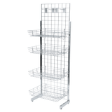 6ft Gridwall Single Sided Display Kit with Shelves