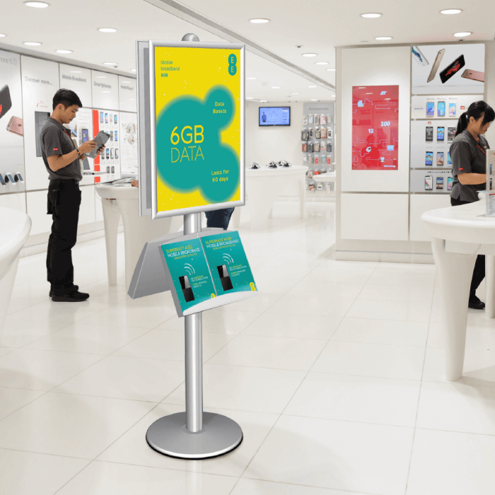 Freestanding Leaflet Poster Display