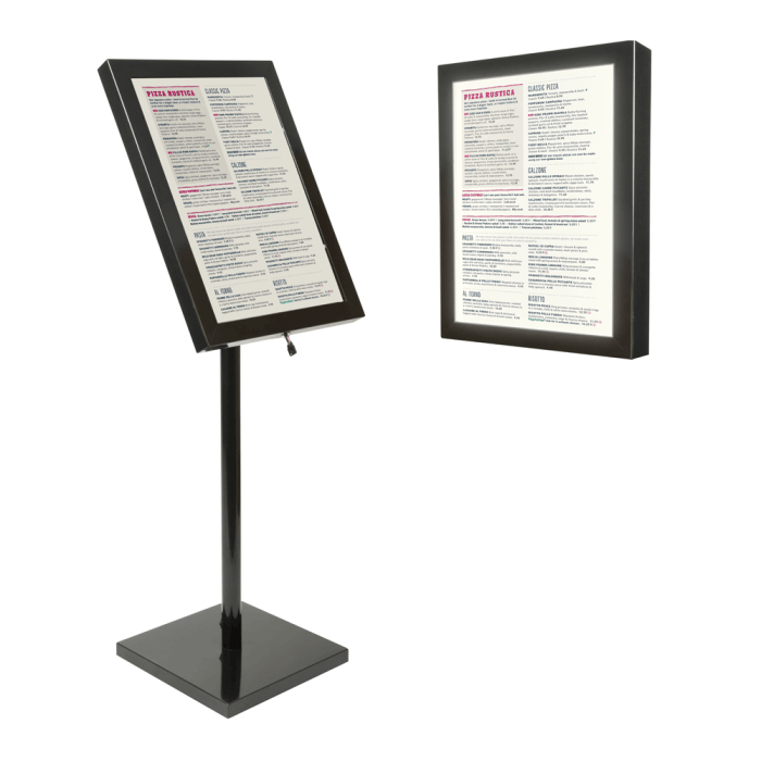 LED Menu Display Board 4 x A4 Sheets – VisualDisplays