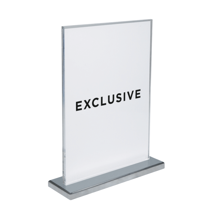 Metal Counter Standing Poster Holder