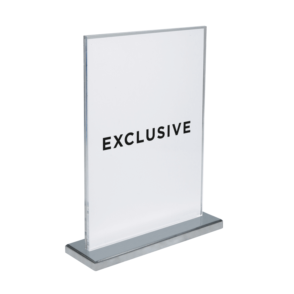 Metal Counter Standing Poster Holder