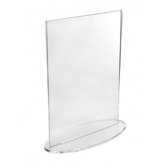 Oval Base Acrylic Poster Holder