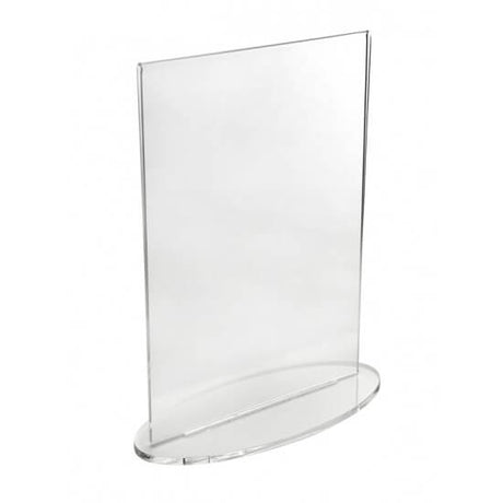 Oval Base Acrylic Poster Holder