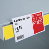 Universal Central Fitting Shelf Talker