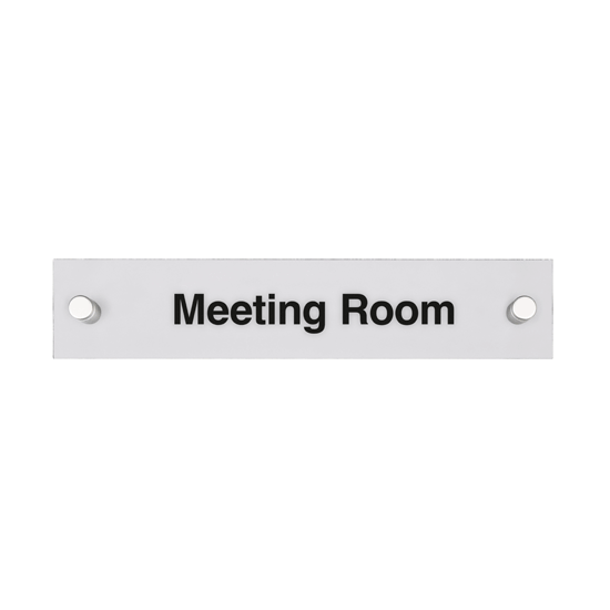 Rectangular Acrylic Door Signs with Standoffs