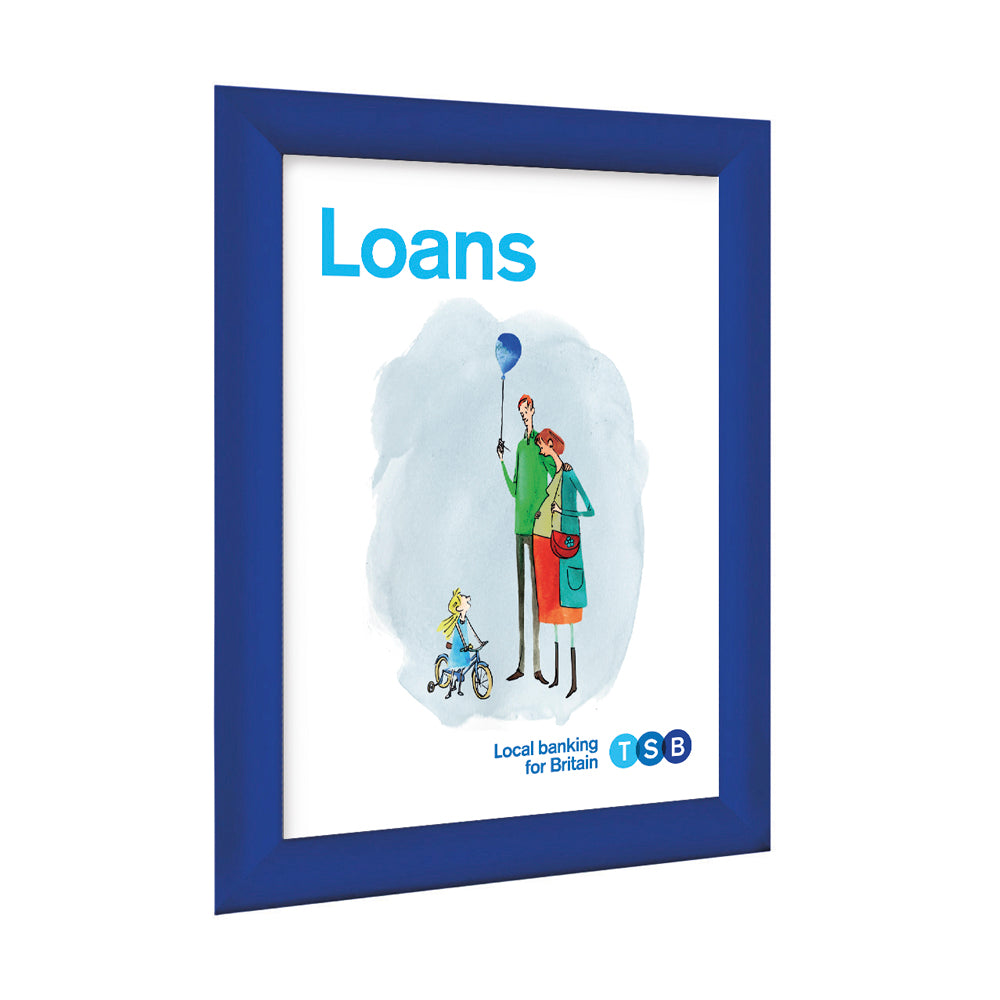 Blue Snap Frame Blue Snap Frame 25mm Frame – VisualDisplays