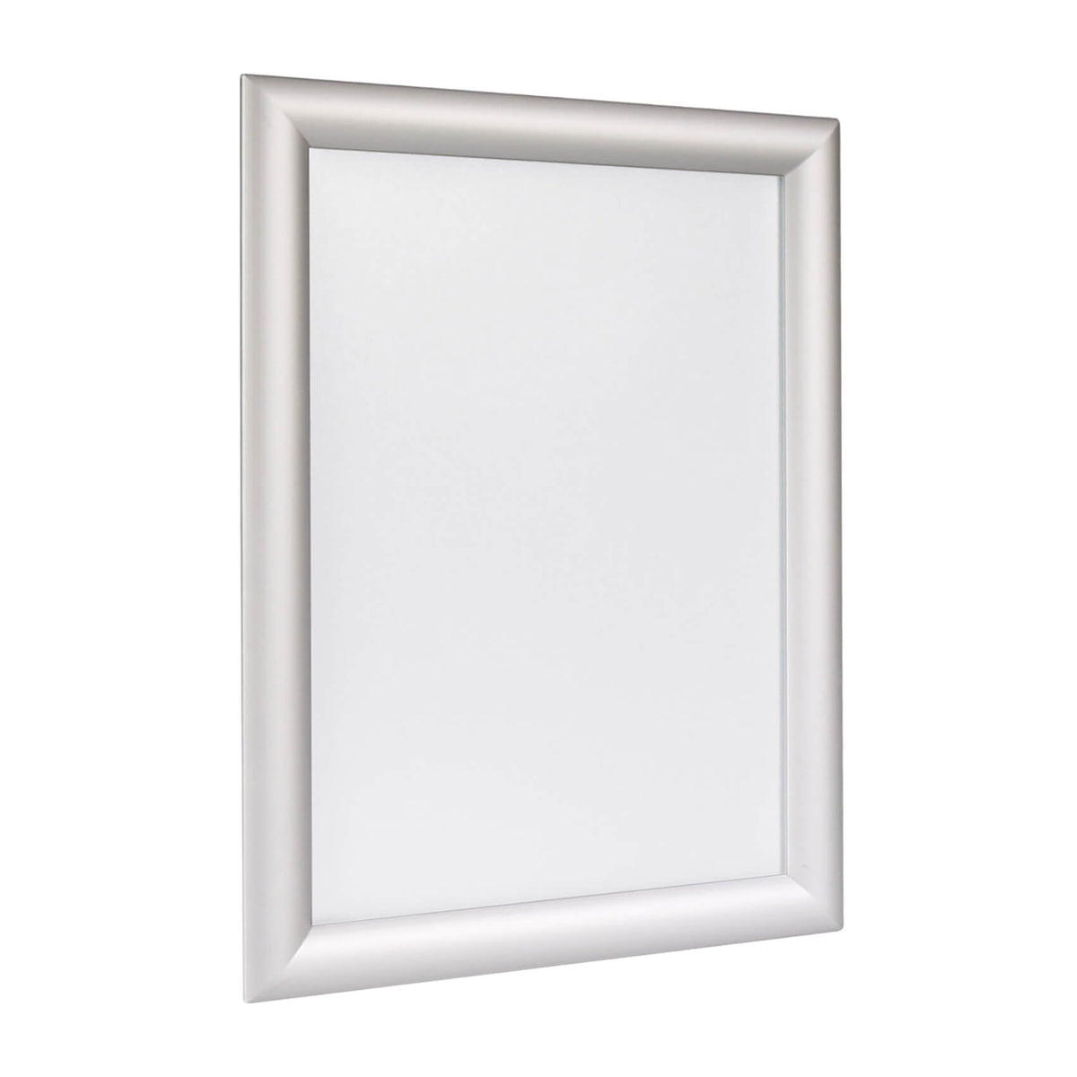Glass Snap Frame Snap Frame 25mm Frame Silver – VisualDisplays