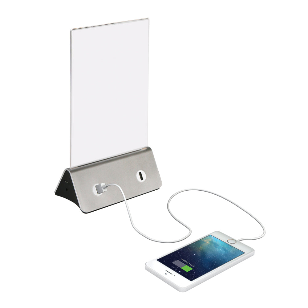 Menu Holder with USB Charging Points 13,000mAh