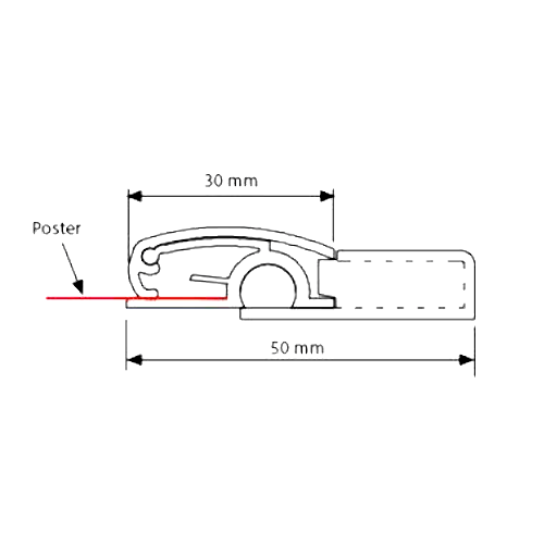 Aluminium Poster Gripper