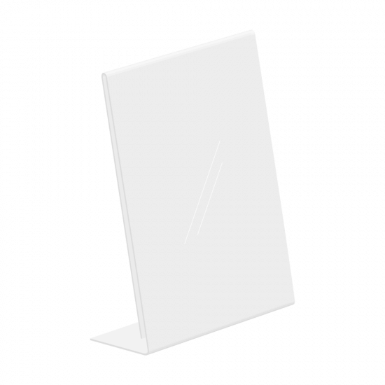 PVC Countertop Sign Holder