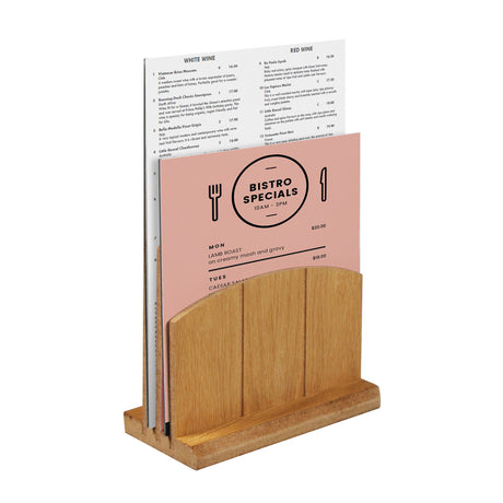 Wooden Menu Holder