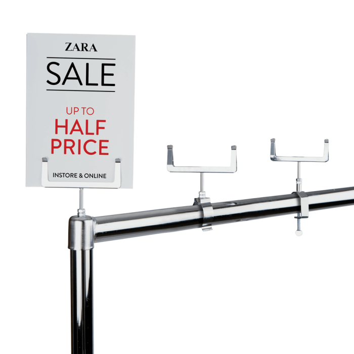 Clothes Rail Card Holder