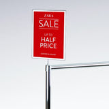 Screw In Clothes Rail Card Holder
