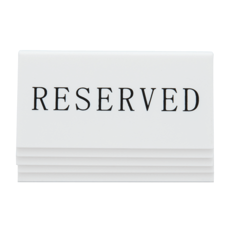 Reserved Signs x 5