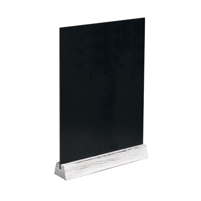 Tabletop Chalkboard with Rustic Base